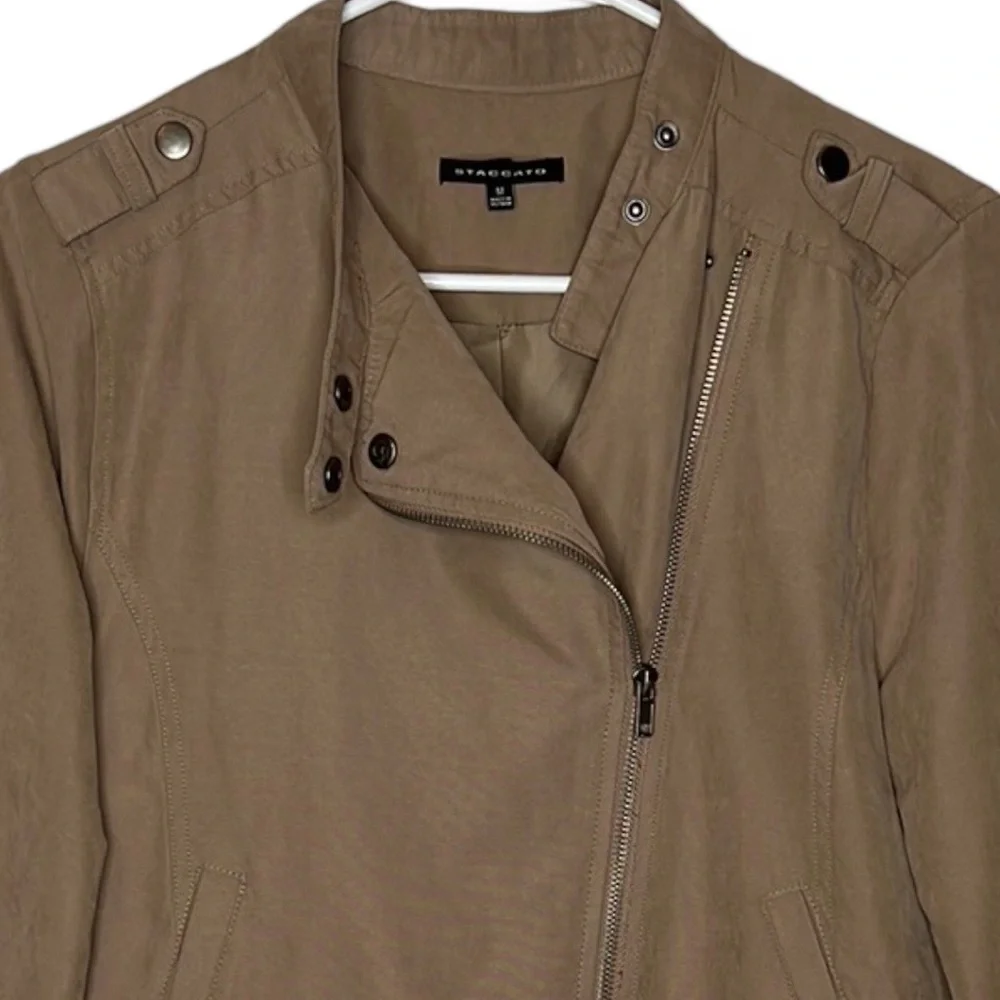 Staccato Beige Cropped bubble Soft Jacket